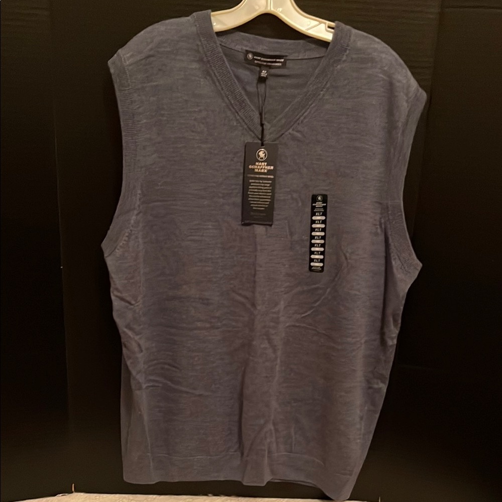 Hart Schaffner Marx Blue Men's Sleeveless Vest